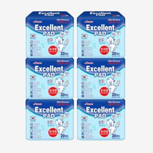 강아지 애견 엑셀런트배변패드 초대형 20매X6개 화장실