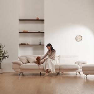 아로미가구 모니카 사하라 이지클린 패브릭 4인용소파+스툴