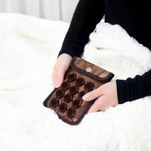 배찜질기 알파스톤 게르마늄 따숨 온찜질팩 브라운 똑딱이형