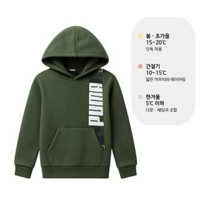 푸마 PUMA 에센셜 로고 기모 후드티 676325-91