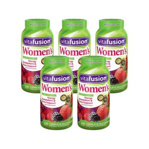 5개X  비타퓨전  여성용  멀티비타민  220구미