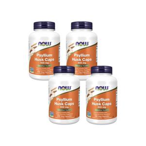 4개X  나우푸드    실리엄  허스크  차전자피  500mg  200캡슐