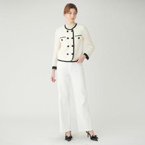 [SATIN] 더블 주름 자켓 O241T179