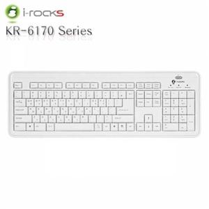 PC용품 아이락스 KR-6170 X-Slim 화이트 유선키보드