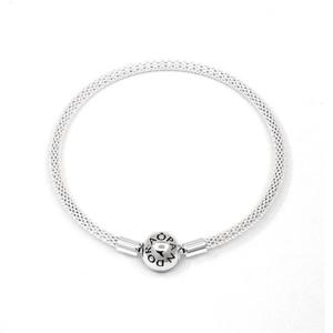 판도라 모먼트 실버 매쉬 팔찌 596543