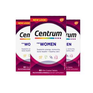 센트룸 포 우먼 종합비타민 여성용 60정 X3