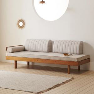 [데코라인] 더닝 평상 침대형 원목 쇼파 베드(착불)