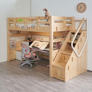 에보니아 하이디 원목벙커침대 매트포함(인조라텍스7T)