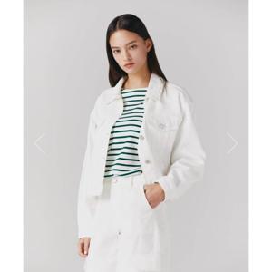 [지오다노]여 크롭 데님 쟈켓 374516