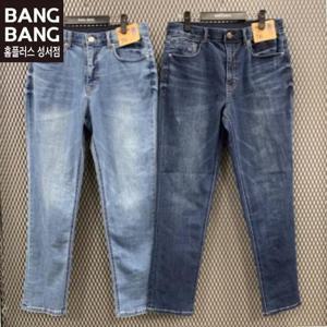 뱅뱅 HC04 봄공용인밴드밑위긴레귤러스판청바지 NQK160