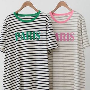 빅사이즈미시옷 빅사이즈 단가라 306P490S 롱원피스 의류 배색