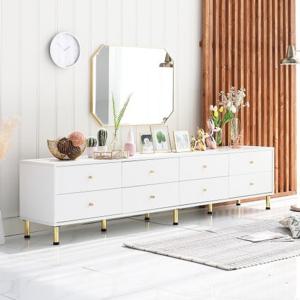 리빙인도무스 골드 매력 2100 서랍형 거실장 티비다이 거실수납장 티비선반