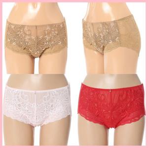 [비비안(언더웨어)]Y존 압박없는 3컬러 화려한 자수 반사각 망사 레이스 팬티BP955AL