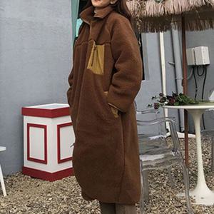 바람막이 캐주얼 여성 패션 레트로 롱 후리스 점퍼 자켓 데일리