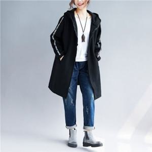 기모후드집업 박스핏 F95002 포근 기모 후드집업 후드맨투맨 롱