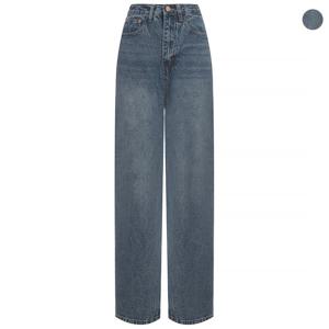 [탱커스] 여성 워싱 스트레이트 데님 팬츠