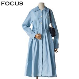 [포커스]주름 카라 단추 원피스 (FS4A4OP4000)