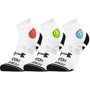 언더아머 UA 퍼포먼스 테크 노벨티 쿼터 삭스 3팩 (1382943-100)