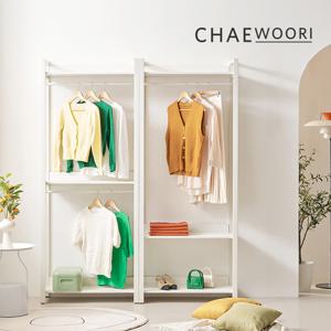 [채우리] 아리아나 1600 행거 철제 드레스룸 세트