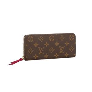 (명품) 루이비통 장지갑 클레망스 모노그램 푸시아 M6