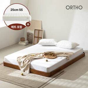 올쏘 진저 프라임 원목 저상형 침대 프레임+25cm본넬매트SS