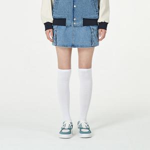 여)유니크한 카고 포켓 데님 스커트 AO5DDK952-MB