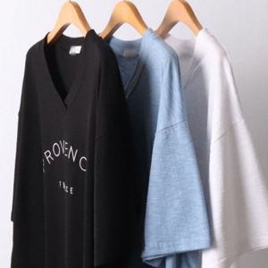 빅사이즈미시옷 반팔티 빅사이즈 프로방 브이넥 307I649S