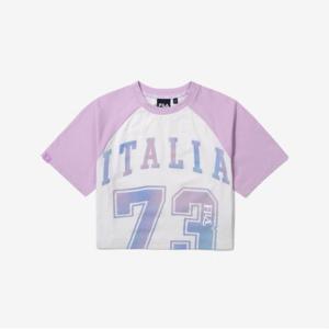 [36%OFF][휠라키즈] Girls 라글란 배색 크롭티셔츠 (FK2RSG2306F_LPM)