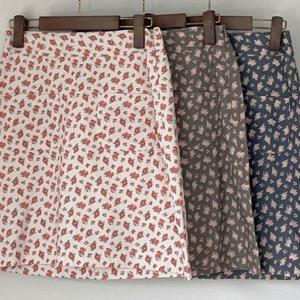 빅사이즈미시옷 의류 포켓 꽃패턴 305P344S 빅사이즈 미니스커트