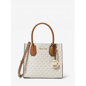 마이클 코어스 머서 쇼퍼 토트 크로스바디 미디엄 - MK 시그니처 35S1GM9M2B150 바닐라