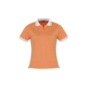 골피아 여성 심플배색 브이넥 골프셔츠 ATM4JE5028