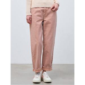 [빈폴레이디스] 롱 배기핏 다잉 데님 팬츠  핑크 (BF4221C50Y)