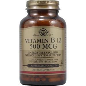 6개X  솔가  비타민  B12  500  mcg  식물성  250캡슐