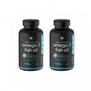 2개X  스포츠리서치  트리플  스트렝스  오메가3  피쉬오일  1250mg  90소프트젤