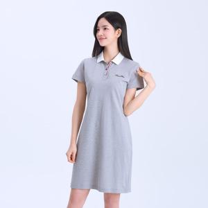 다운블로우 여성 에센셜 카라 반팔 원피스 9003-1W