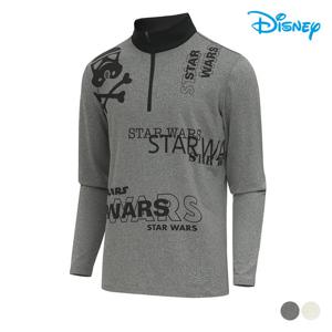 [디즈니골프] 남성 스타워즈 아트웍 하프넥 반집업 티셔츠 DN3MTS003