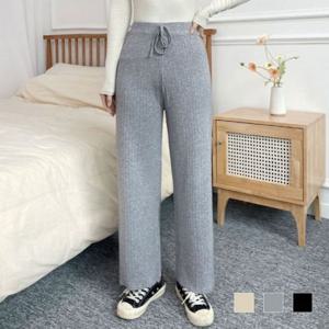 일자바지 코시 밴딩바지 밴딩 니트 SD 팬츠 230314 와