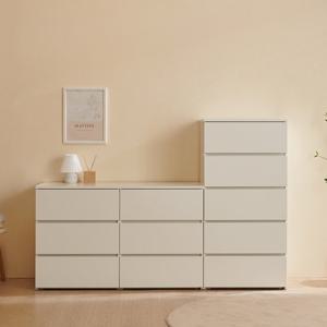 마리메종 밀키 1200 3단+600 5단 서랍장세트_착불