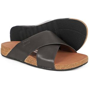 핏플랍 아이쿠션 레더 믹스 남성 크로스 슬라이드 (GZ7-167)