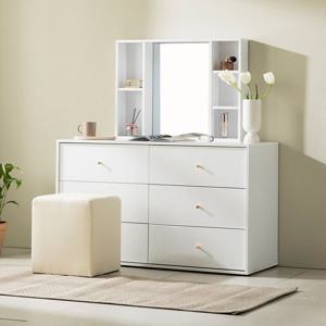 마리메종 뮬 1200 3단 서랍장+수납거울+스툴_착불