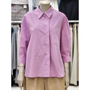 SOUP 세이브존07 여성 7부 소매 백슬릿 셔츠 VA4SS22