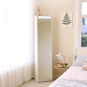 마리메종 데일리 수납 전신거울 LED조명 포함_착불