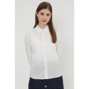 [UNIT]플라워 쟈카드 셔링 소매 셔츠 [UFJWSH174N]