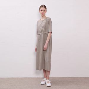 [UNIT]사이드 스트링 크루넥 원피스 [UFJWOP270N]