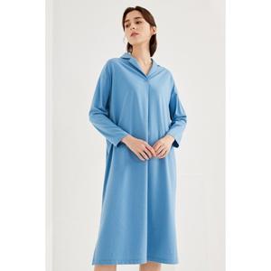 [UNIT]코튼 혼방 테일러드 카라 원피스 [UFH1-DOP172N]