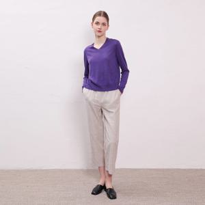 [UNIT]린넨 혼방 줄무늬 스트레이트 팬츠 [UFJWBP28HN]