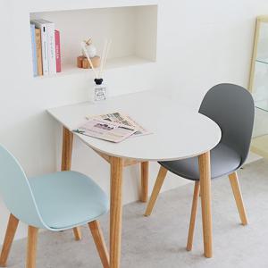 스콘 세라믹식탁 반타원 2인용 식탁세트 반원 800 의자2