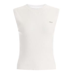 샵앤) 골지 여성 무지 골프 민소매 니트 티 LB-WKN-402-화이트