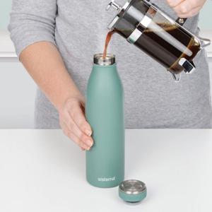 시스테마 스텐 이중진공 보냉 보온병 노르딕그린