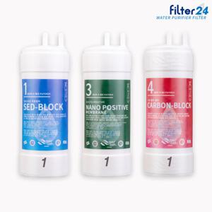 쿠쿠 인앤아웃 CP-M022B 정수기 호환필터 전체세트 [5인치 1-1-1]